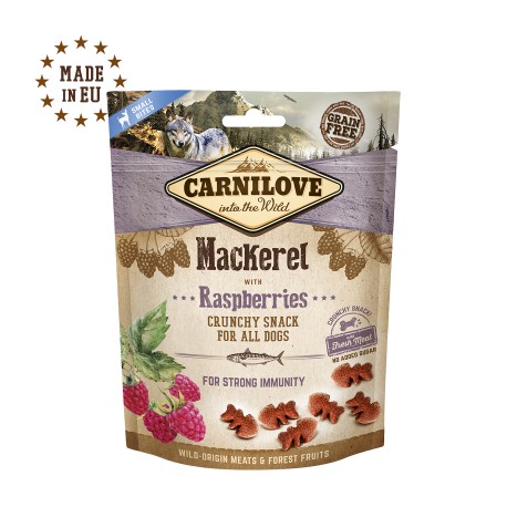 Snack crunchy Caballa con frambuesas - Carnilove