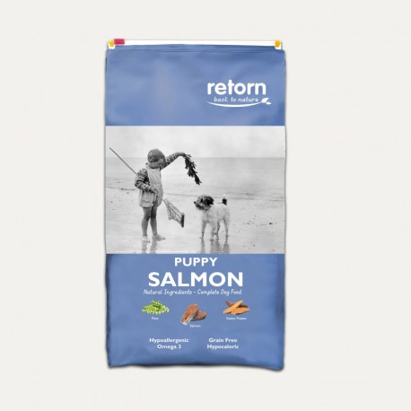 Pienso Natural para cachorros de Salmón para perros - Retorn