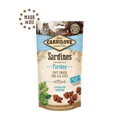Snack semihúmedo Sardinas con perejil - Carnilove