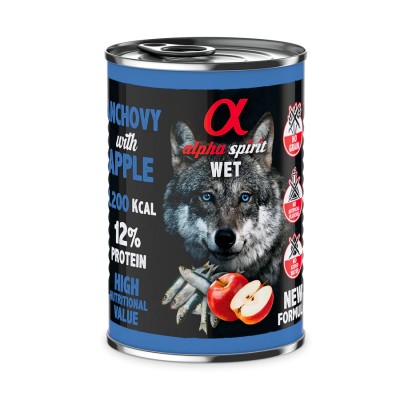 Comida húmeda de Boquerón con Manzana Roja - AlphaSpirit