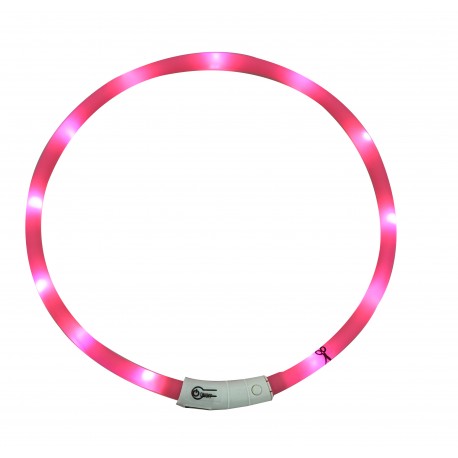Collar luminoso LED recargable con 3 niveles de iluminación