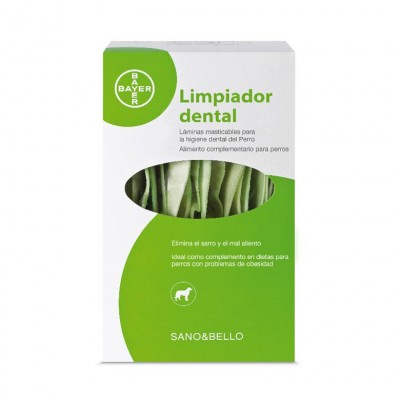 Limpiador dental Sano & Bello - Láminas masticables Elanco