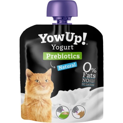 Yow Up! - Yogur natural sin lactosa para gatos rico en calcio y probióticos