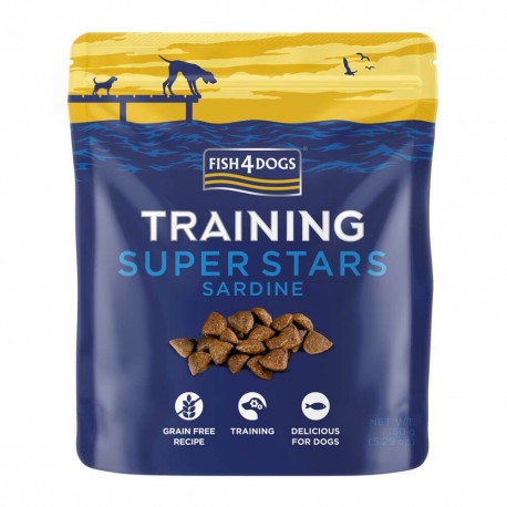 Fish4Dogs Super Stars treats de Sardina - Premios de para el entrenamiento