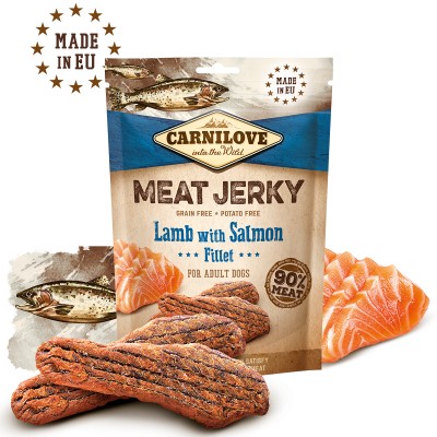 Carnilove Meat Jerky Lamb with Salmon - Filetes de Cordero con Salmón