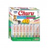 Churu Variedades de Atún con marisco 40 tubos de 14 gr - Textura cremosa y bajo en calorías