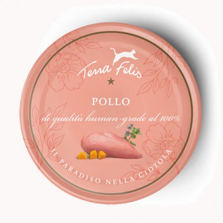 Terra Felis Pollo - Lata de comida húmeda de Pollo  para gatos
