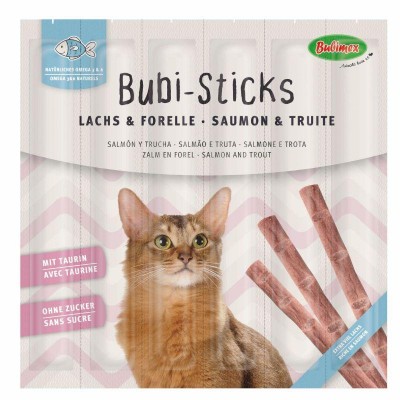 Bubimex Bubi-Sticks de Salmón y trucha- Premio para gatos