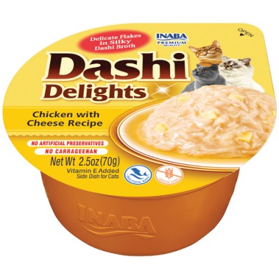 Inaba churu Dashi Delights Pollo & Queso - Complemento alimentario para gatos