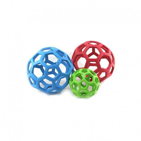 JW HOL-EE ROLLER Pelota de caucho con agujeros para perros