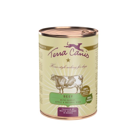 TERRA CANIS CLASSIC - Buey con zanahorias, con manzana y arroz completo