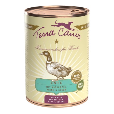 TERRA CANIS CLASSIC - Pato con arroz completo, con remolacha,con pera y sesamo