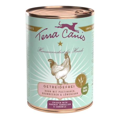 TERRA CANIS GRAIN FREE - Pollo con chirivia , con mora y diente de leon, sin cereales