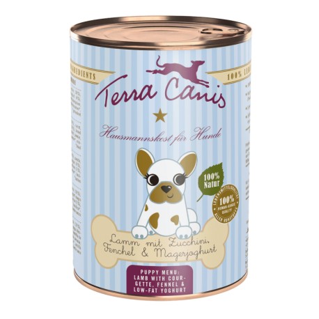 TERRA CANIS PUPPY - Codero con calabacin, hinojo y yogurt desnatado