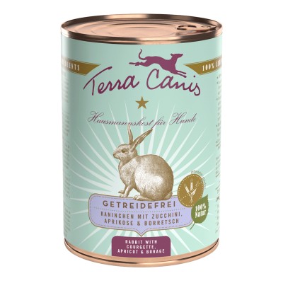 TERRA CANIS GRAIN FREE - Conejo con calabacin , albaricoque y borraja, sin cereales